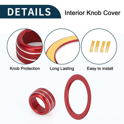 Engine Start Button Knob Cover Ring 3 x Pcs for Subaru WRX (2022-2023)