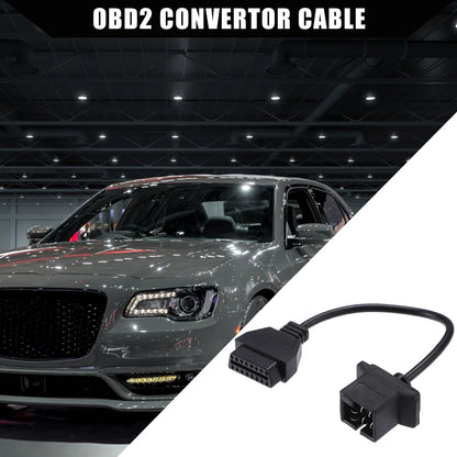 6 Pin to 16 Pin OBD2 Diagnostic Scanner Adapter Cable for Jeep (1996-2006)