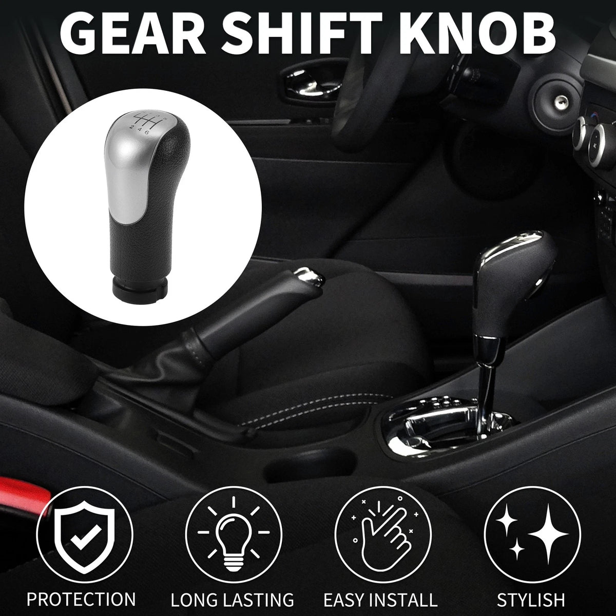 6 Speed Manual Gear Shift Knob for Ford Fiesta MK6 (2001-2010)