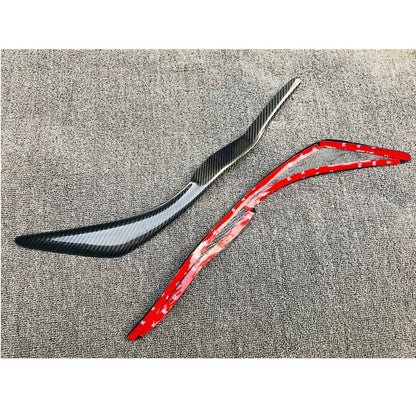 2 x Carbon Fiber Front Fog Light Eyelid Trims for Lexus IS300, IS250, IS200T (2017-2019)