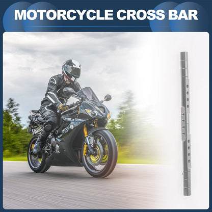 Cross Bar / 29cm / Mirror Mount Silver Tone for Motorcycle