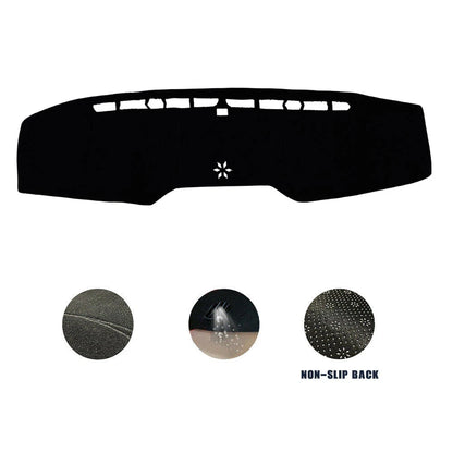 Non-Slip Dash Mat for Ford Mustang Coupe 2015-2023 Dashboard Cover Black