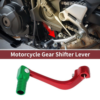 Folding Gear Shifter Lever Red/Green for Honda CRF110F (2013–2018)