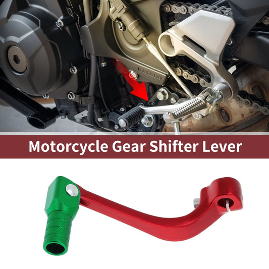 Folding Gear Shifter Lever Red/Green for Honda CRF110F (2013–2018)