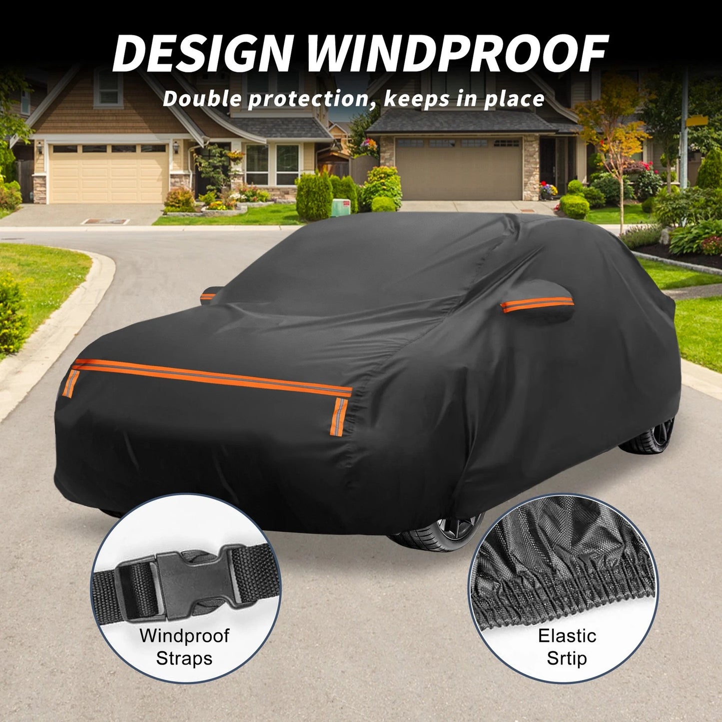 Waterproof Aluminum Film Cotton Car Cover for Nissan Kicks (2017-2023)