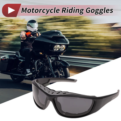 1Pc Goggles Deep Gray Lens Black Frame Tri-acetel Cellulose for Motorcycle
