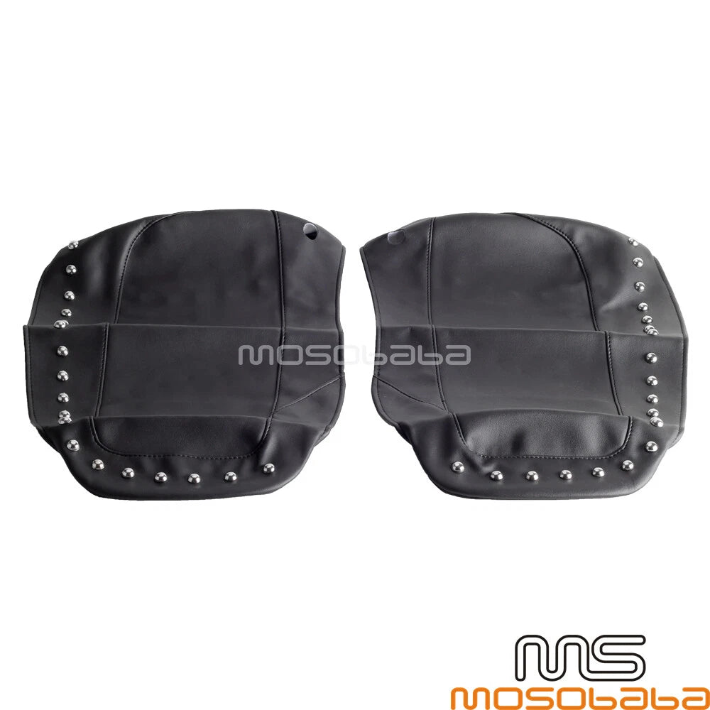 Black Hard Saddle Bag Lid Covers for Harley Touring FLHX Street Glide (2014-2020)