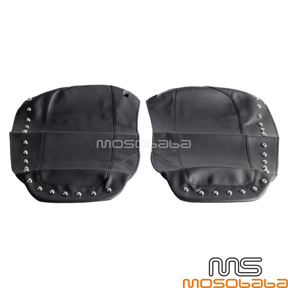 Black Hard Saddle Bag Lid Covers for Harley Touring FLHX Street Glide (2014-2020)
