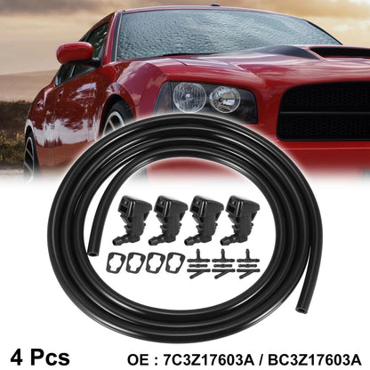 4pcs Front Windshield Washer Nozzles for Ford F-250 F-350 F-450 F-550 (2008-2016)
