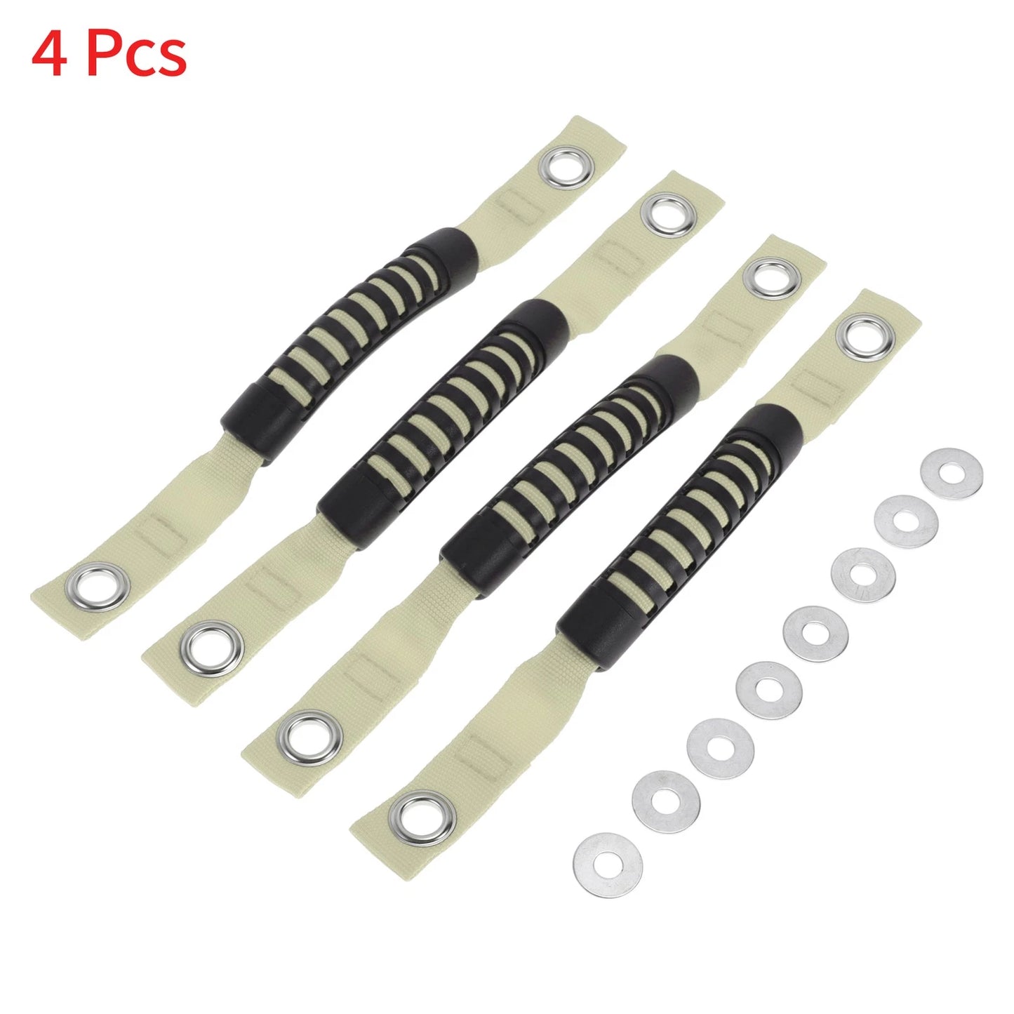 Roll Bar Grab Handles for Jeep Wrangler 2018-2030 - Black & Beige Options