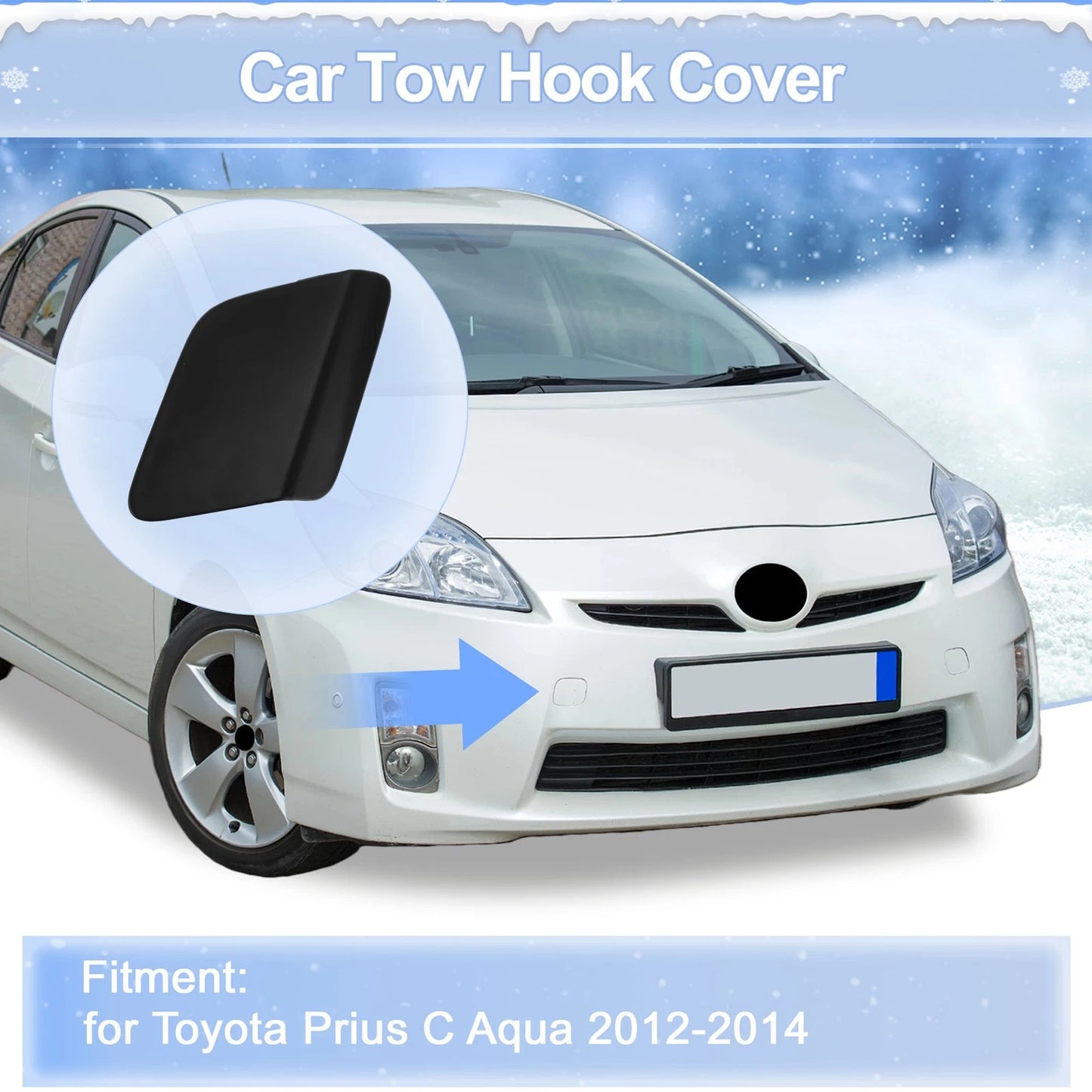 Right Front Tow Hook Cover for Toyota Prius (2004-2009)