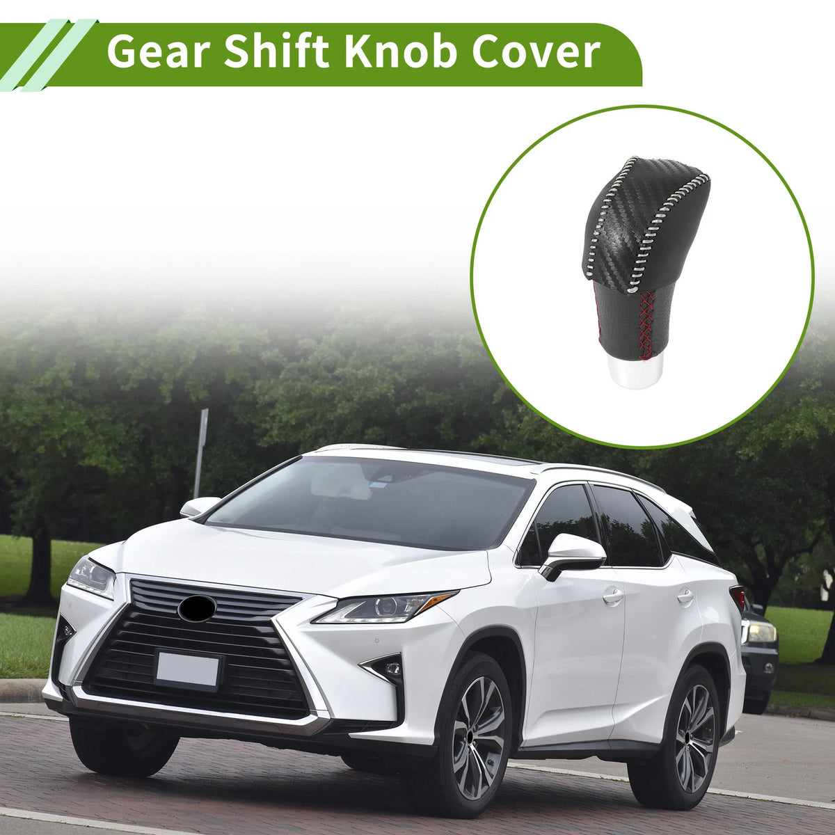 Lexus RX350 Gear Shift Knob Cover Black Beige (2023-2024)