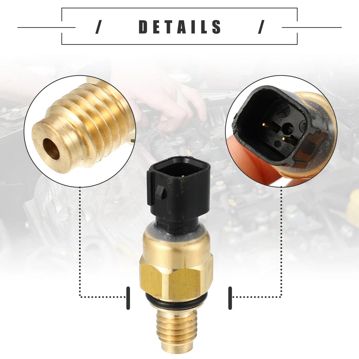 Engine Oil Pressure Sensor for Ford Focus (1998-2004) Black Brass Tone