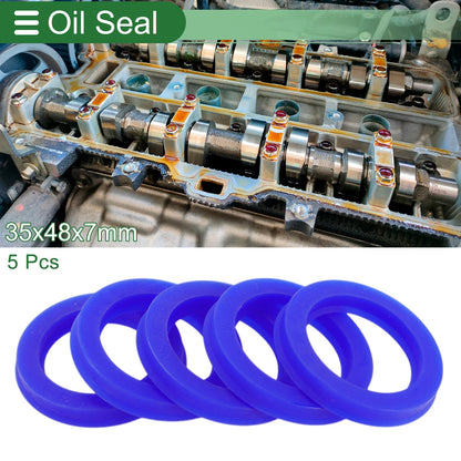 Oil Seal / 5 Pcs / Rotary Shaft Seal TPU 35x48x7mm for Make Model