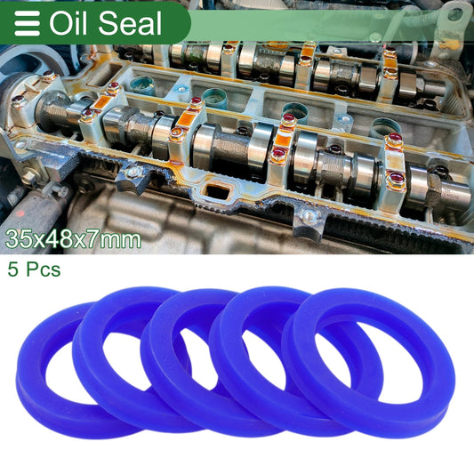 Oil Seal / 5 Pcs / Rotary Shaft Seal TPU 35x48x7mm for Make Model