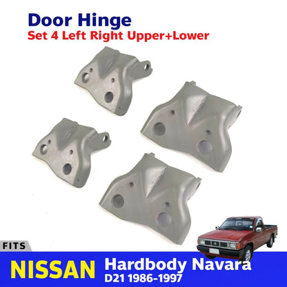 Door Hinge Upper Lower LH+RH Set 4 Fits Nissan Hardbody D21 Pickup 1986-97 D08