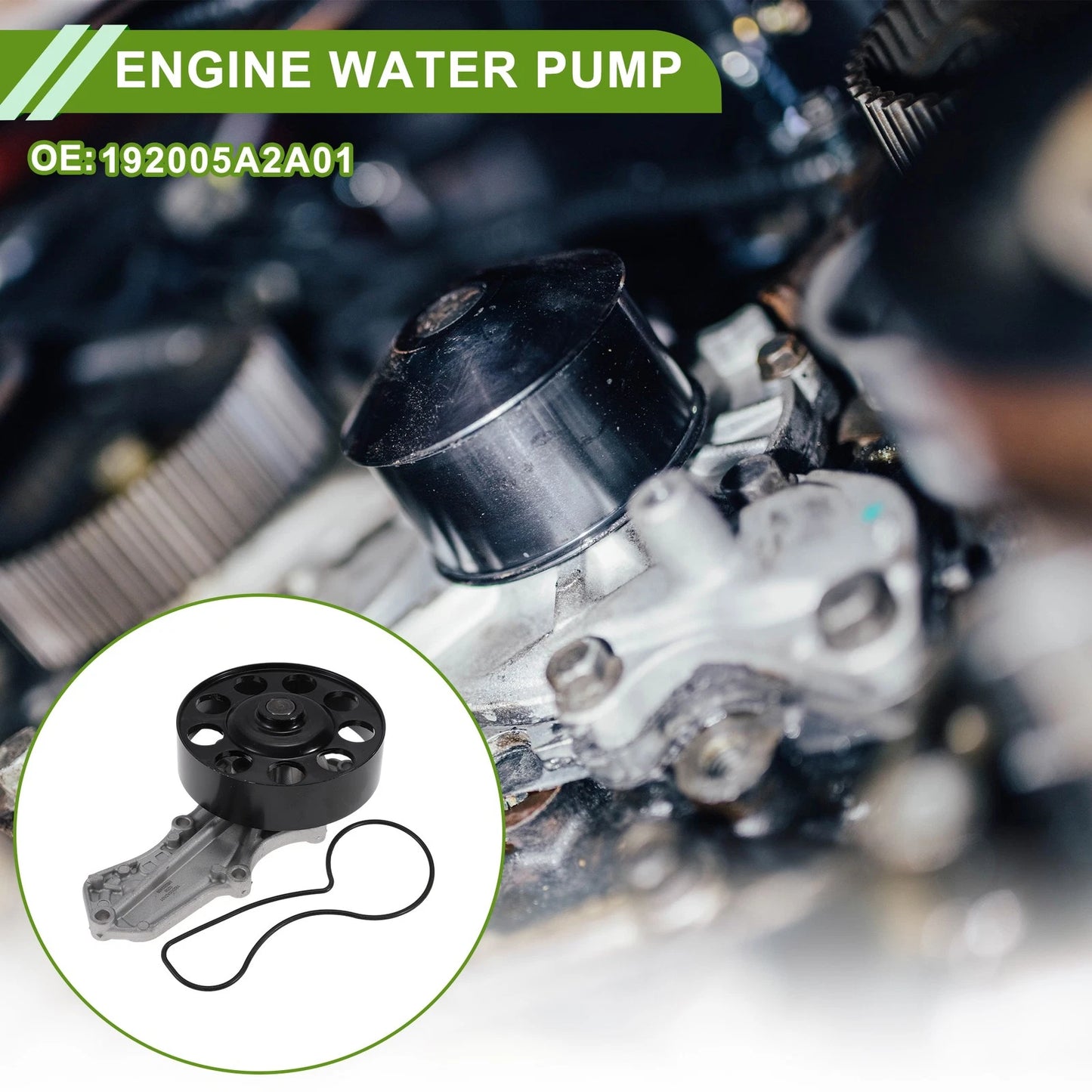 Engine Water Pump for Honda Accord 2013-2017 Cooling System Replacement