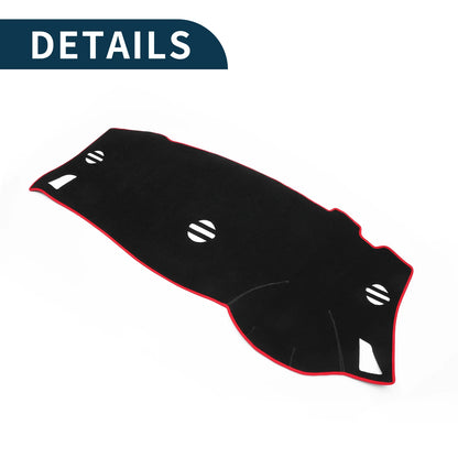 Dashboard Cover Mat for Nissan Elgrand E52 (2010-2024) Black Red 1 Set