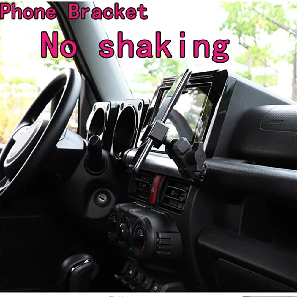Aluminum Phone Mount Bracket for Suzuki Jimny JB74 JB64 (2019-2023)