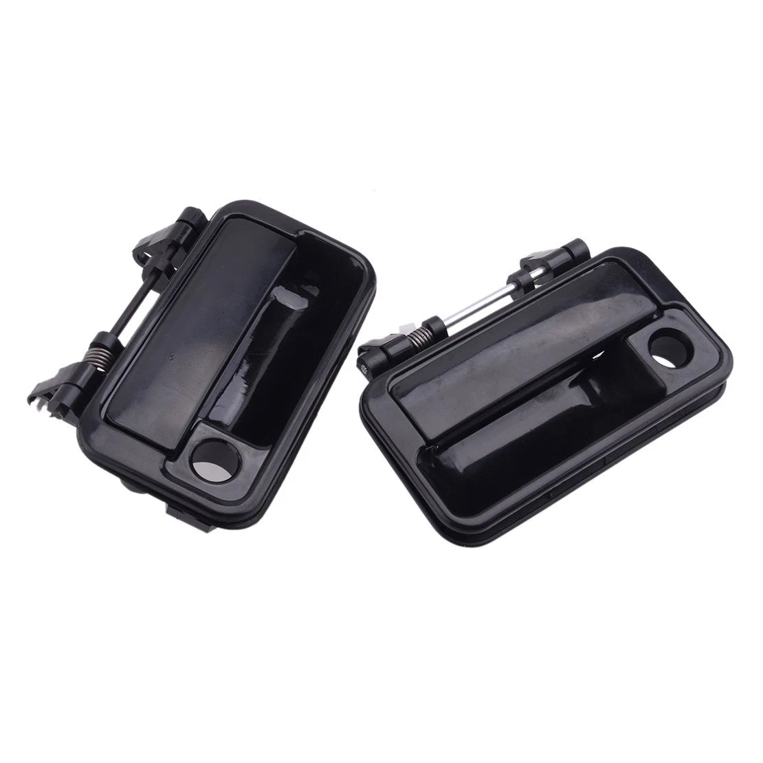4x Black Exterior Door Handles for Suzuki Swift, Chevy Sprint (1989-1994)
