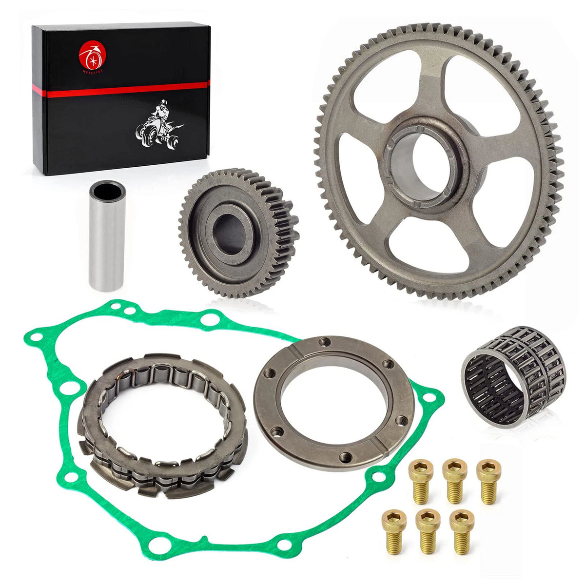 Starter Clutch for Honda TRX400EX 1999-2008, One Way Bearing & Gasket