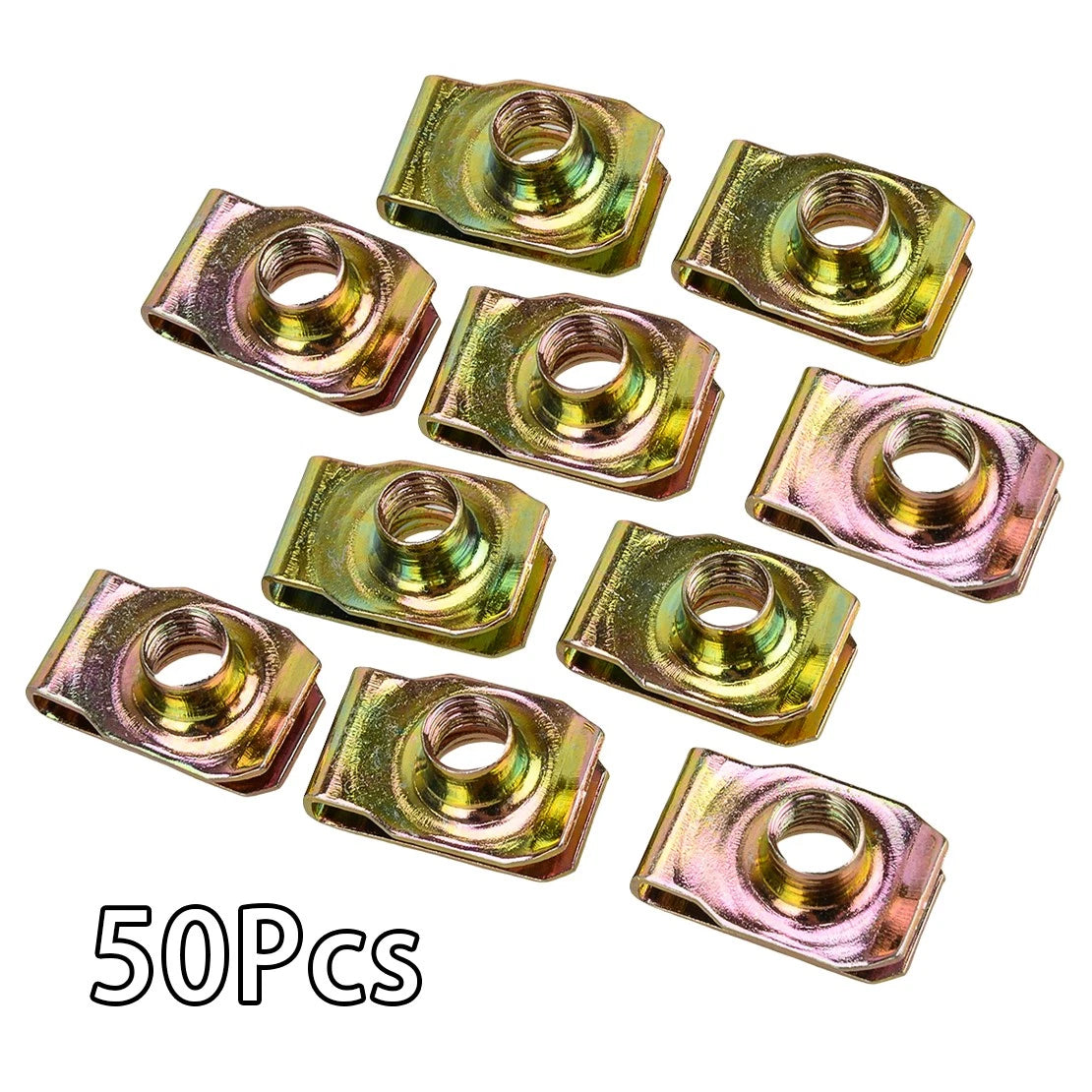 50x M8 Thread Spire Speed Clip U Nut Fasteners for Motorcycle Panels