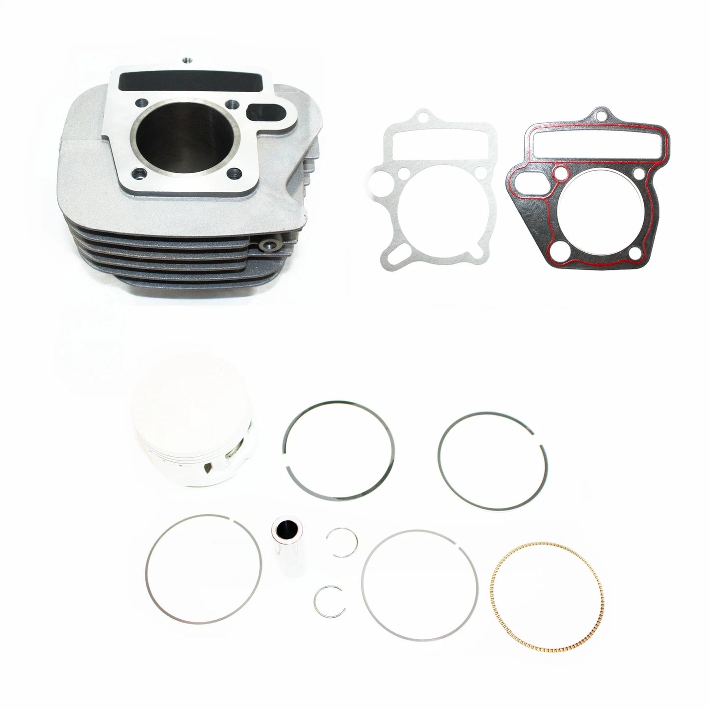 125cc Engine Rebuild Kit Cylinder Barrel Piston Gasket for YX PIT PRO DIRT BIKE