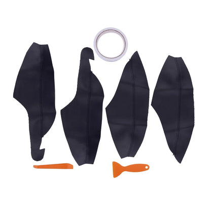 Leather Door Panels Armrest Covers Black for Toyota Corolla (2020-2022)