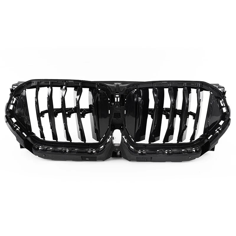 Gloss Black Front Radiator Grille Active Air Shutter for BMW X6 G06 (2020-2023)