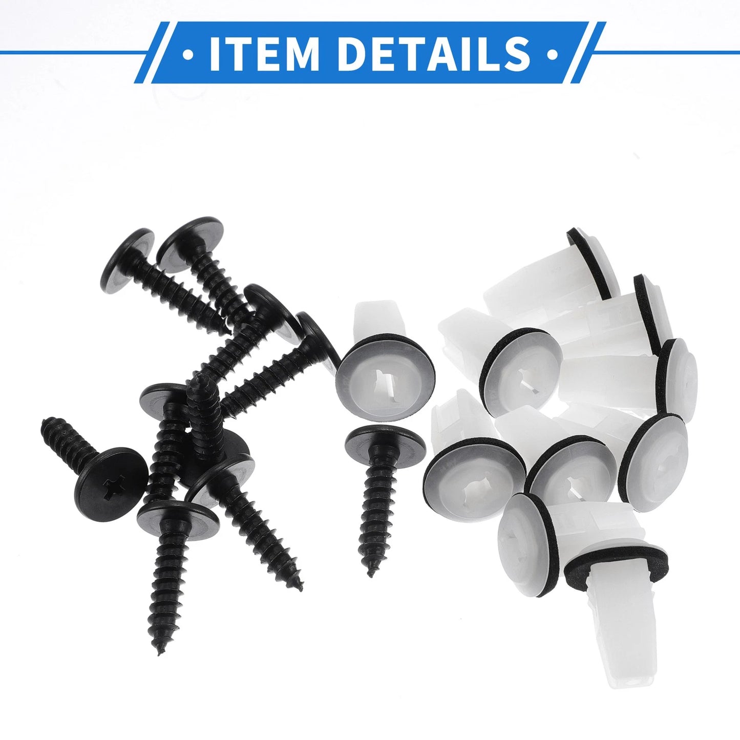 Fender Liner Splash Shield Bumper Cover Screw Kit for Honda Accord (2003-2007)