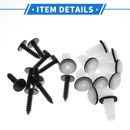 Fender Liner Splash Shield Bumper Cover Screw Kit for Honda Accord (2003-2007)