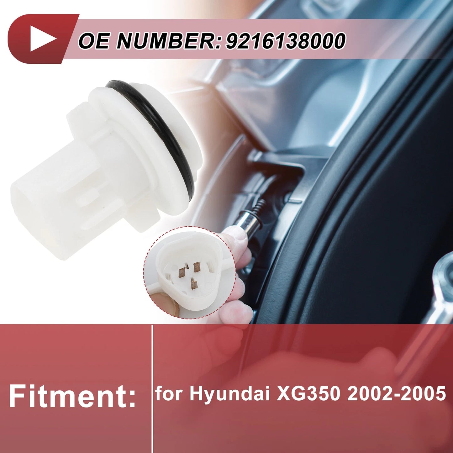 Headlight Light Socket for Hyundai XG350 2002-2005 (1 x Socket)