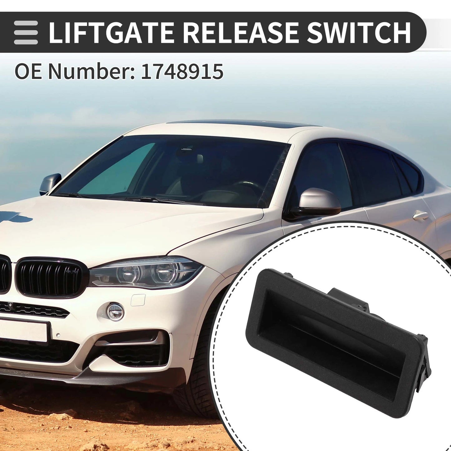 Liftgate Release Switch for Ford S-Max 2006-2014 (2 x Trunk Lid Switches)