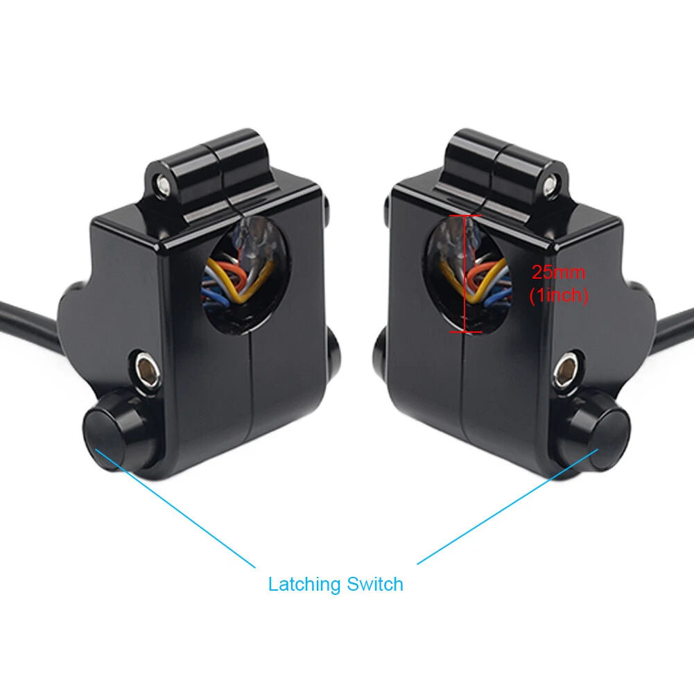 CNC Handlebar Switch Controls Housing for Harley Motorcycle (Universal)