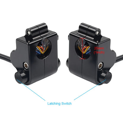 CNC Handlebar Switch Controls Housing for Harley Motorcycle (Universal)
