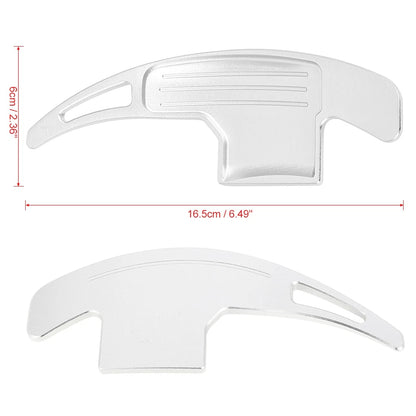 Aluminum Alloy Silver Tone Steering Wheel Shift Paddle for Ford Mustang