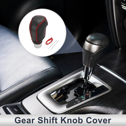 Black Carbon Fiber Gear Shift Knob Cover for Toyota Camry (2019-2022)
