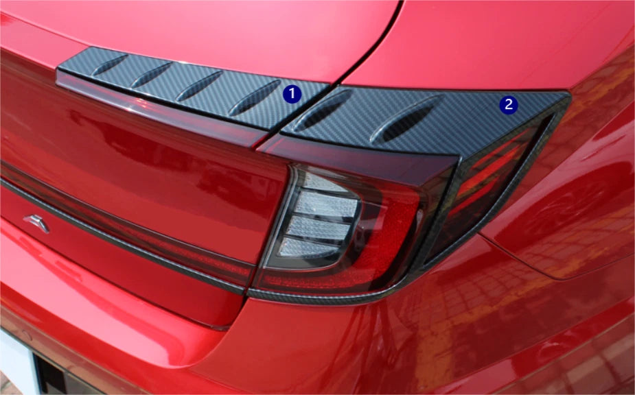 Carbon Fiber Rear Light Taillight Cover for Hyundai Sonata (2020-2023)