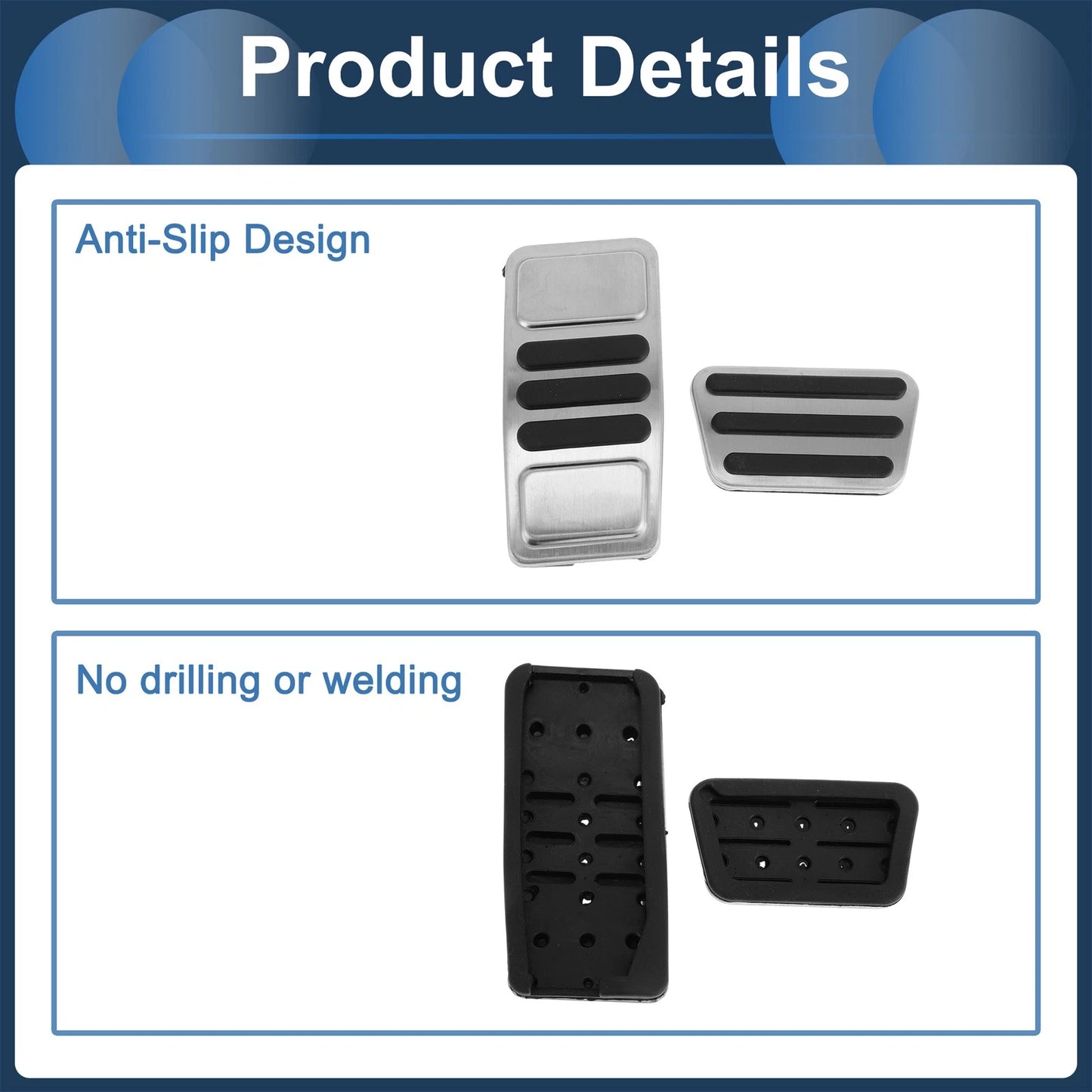Automatic Foot Accelerator Pedal Cover for Ford Mustang (2015-2024)