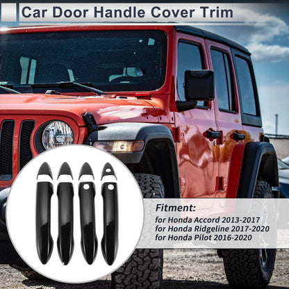 Durable Black Door Handle Cover for Honda Accord (2013-2017)