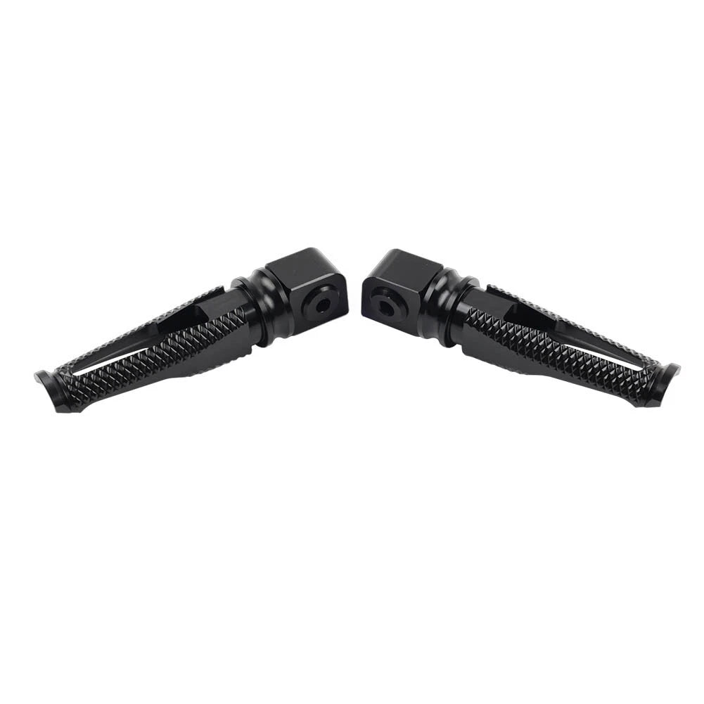Black Passenger Rear Footrest Pegs for Kawasaki Z300 400 650 900 ZX6R (2015-2023)