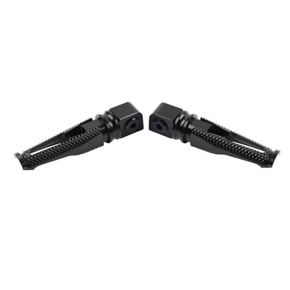 Black Passenger Rear Footrest Pegs for Kawasaki Z300 400 650 900 ZX6R (2015-2023)