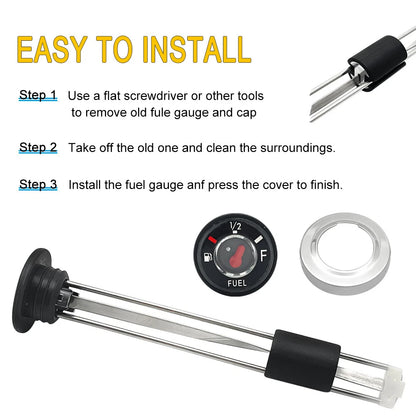 Fuel Gas Tank Level Gauge Meter for Kawasaki Prairie (1997–2002)