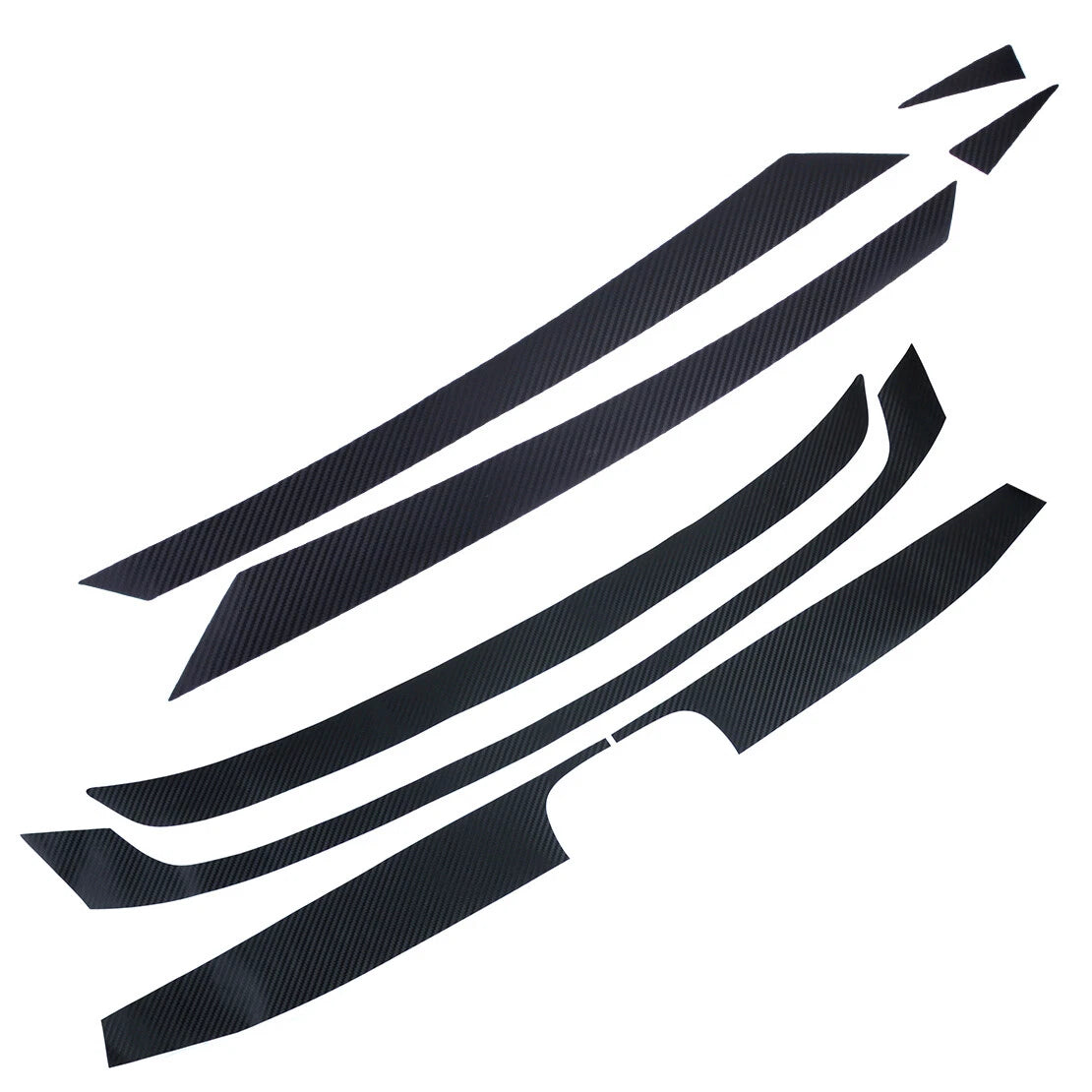 Carbon Fiber Bumper Sticker Grille Decal for Honda Civic (2016)