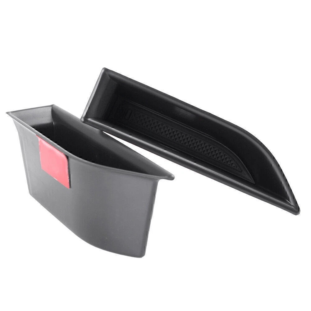 Interior Front Side Door Storage Box for Peugeot 3008 GT (2016-2017) Black