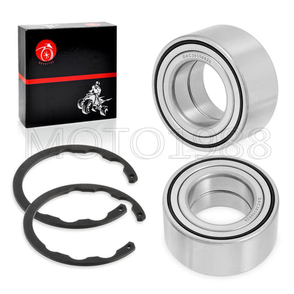 2 x Front Wheel Bearings + CIRCLIP for Kawasaki Bayou 300/400 4x4