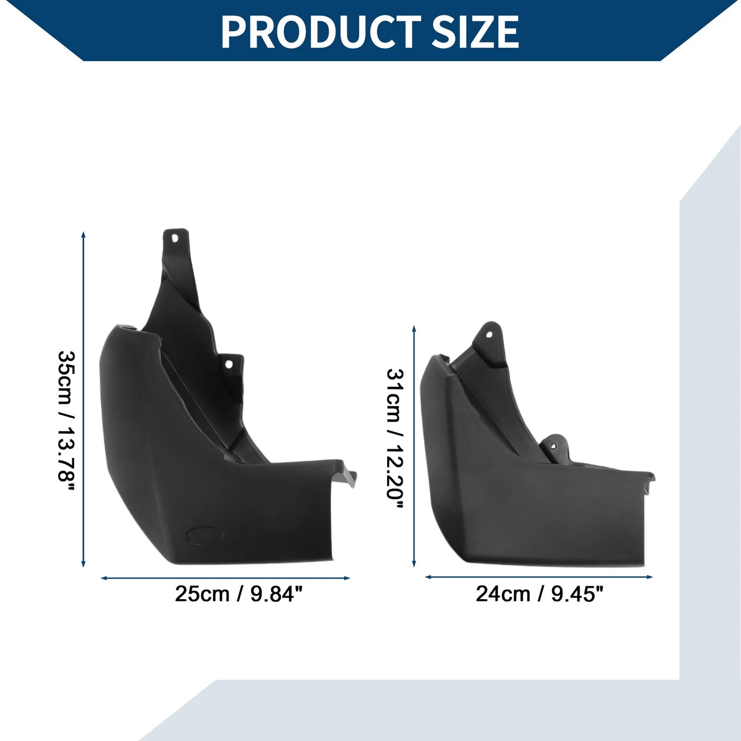 Mud Flaps Splash Guards 1 Set for Land Rover Discovery (2009-2014)