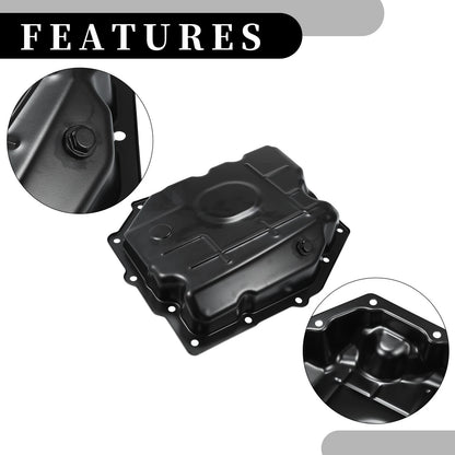 Engine Oil Pan for Dodge Challenger 2009-2010 - No.52852912AA/52852912AC Black
