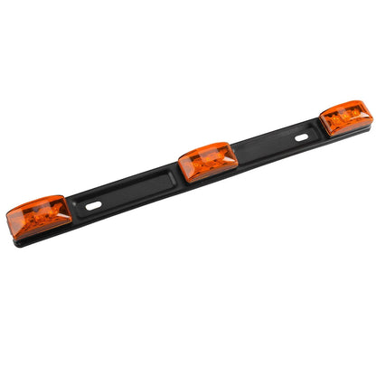 Stainless Amber LED Clearance Marker Lights for Truck Trailer