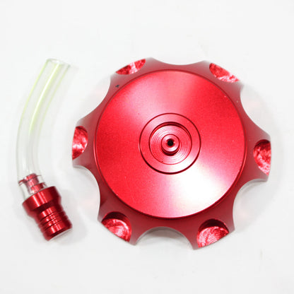 RED Alloy Gas Fuel Tank Cap + Breather for 110cc 125cc PIT Trail Dirt Bike
